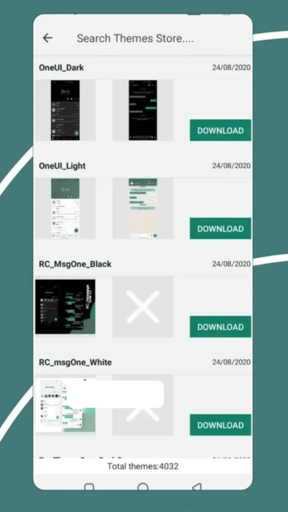 GB WhatsApp themes screenshot